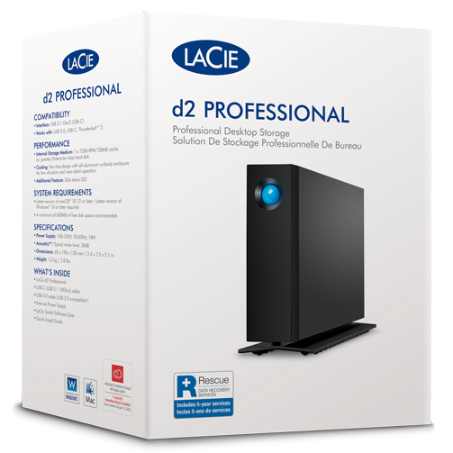 Seagate STHA20000800 LaCie d2 Professional external hard drive 20 TB
